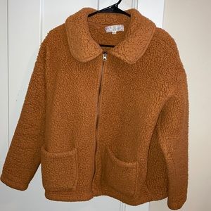 Corduroy soft women’s teddy jacket.